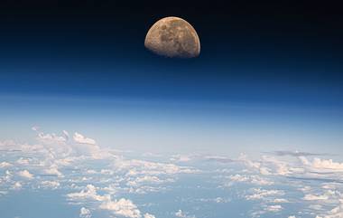 NASA Astronaut Shared Picture of Moonset Over Pacific: नासाच्या अंतराळवीराने शेअर केला चंद्राचा फोटो; पॅसिफिक महासागराच्या वरून 'असा' दिसतो चांदोबा, See Pic