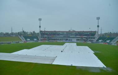 Pakistan vs Bangladesh, 2nd Test Day 1: पाकिस्तान विरुद्ध बांगलादेश सामन्यात पावसाचा खेळ;  खेळपट्टी ओली असल्याने नाणेफेकीला उशीर