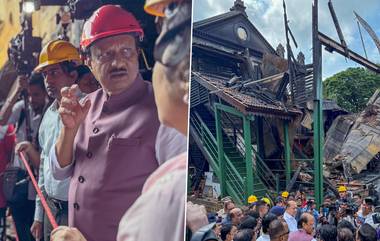 Ajit Pawar Visits Fire-Damaged Kolhapur Theatre: अजित पवारांनी दिली आगीत नुकसान झालेल्या कोल्हापूर नाट्यगृहाला भेट; पुनर्बांधणीसाठी 20 कोटींची घोषणा