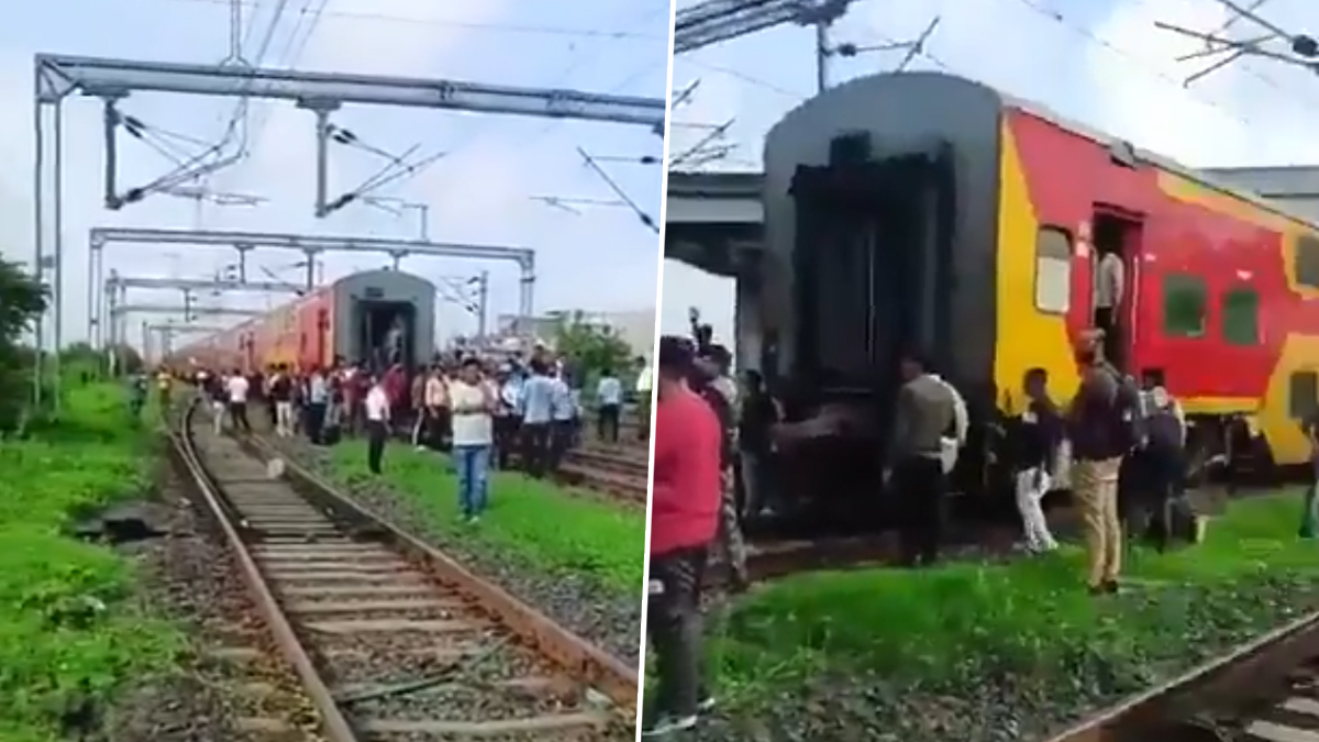 Surat Train Accident: सुरतमध्ये रेल्वे अपघात, अहमदाबादहून मुंबईला जाणाऱ्या डबल डेकर ट्रेनचे दोन तुकडे, बचाव पथक घटनास्थळी हजर;Video