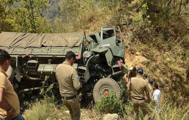 Army Truck Fall into Valley in Arunachal Pradesh: अरुणाचल प्रदेशमध्ये आर्मी ट्रक दरीत कोसळल्याने 3 सैनिकांचा मृत्यू, 4 जखमी