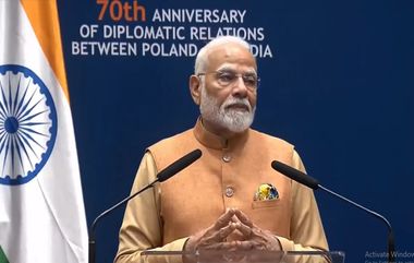 PM Modi speaks Marathi in Poland: दुसऱ्या महायुद्धादरम्यान पोलिश निर्वासितांसाठी महाराष्ट्रातील वळिवडे गाव ठरलं होतं आशेचा किरण;  त्यामागील मानवतावादी विचारांचा पीएम मोदी यांच्याकडून पोलंड मध्ये  मराठीत उल्लेख (Watch Video)