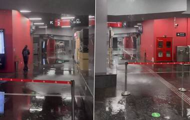 Water Leakage At Jogeshwari Metro Station: मुंबईत मुसळधार पावसामुळे जोगेश्वरी मेट्रो स्थानकात पाणी गळती; MMMOCL ने मागितली जाहीर माफी (Video)