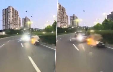 Gurugram Road Accident: चुकीच्या बाजूने येणाऱ्या SUV च्या धडकेत 23 वर्षीय दुचाकीस्वाराचा मृत्यू; पाहा व्हिडिओ