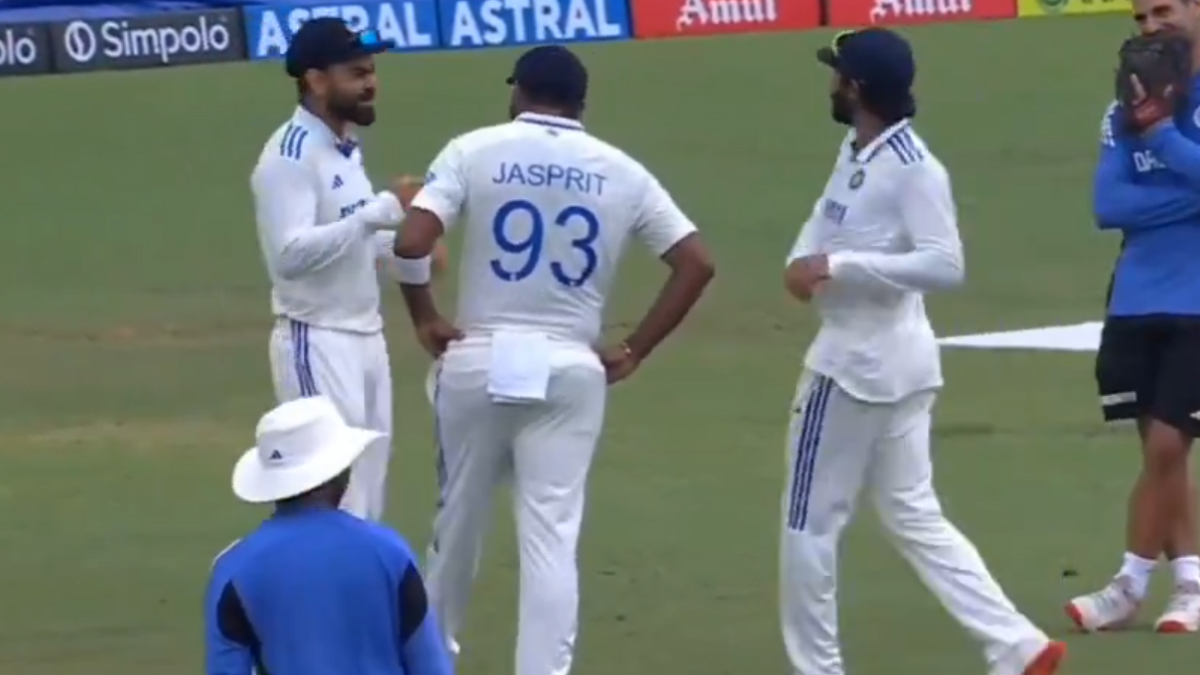 Virat Kohli Copied Jasprit Bumrah Bowling Action: लाईव्ह सामन्यात विराट कोहलीकडून बुमराहच्या बॉलिंगची नक्कल; मजेशीर व्हिडीओ व्हायरल (Watch Video)