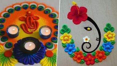 Ganesh Chaturthi 2024 Rangoli Designs: गणेश चतुर्थीनिमित्त काढता येतील असे आकर्षक रांगोळी डिझाईन, येथे पाहा व्हिडीओ