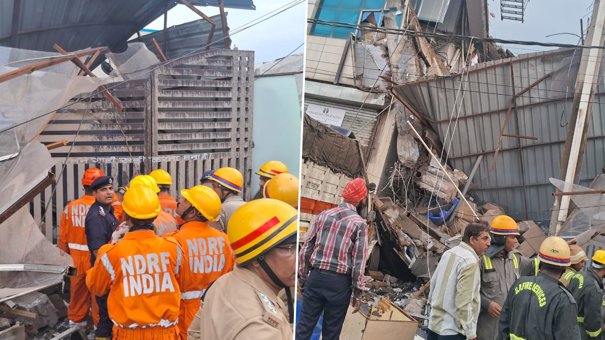 Lucknow Building Collapses: उत्तर प्रदेशातील लखनऊमध्ये तीन मजली इमारत कोसळून १० जण जखमी, अनेक जण अडकल्याची भीती