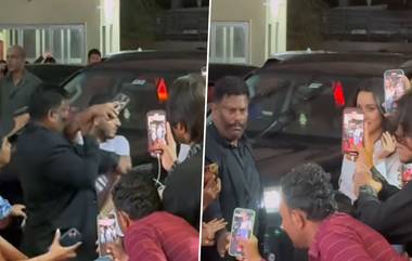 Shraddha Kapoor's Bouncer Pushes Fan: सेल्फी घेण्यासाठी आलेल्या चाहत्याला श्रध्दा कपूरच्या बाउन्सरने दिला धक्का, घटनेचा व्हिडिओ व्हायरल (Watch Video)