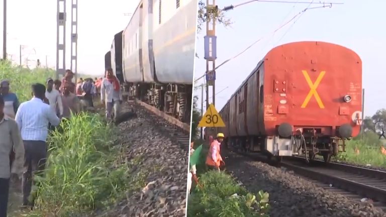 Goods Train Derials Near Bhopal: भोपाळजवळ मालगाडी रुळावरून घसरली; पहा व्हिडिओ