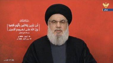 Hezbollah Chief Warning: ही युद्धाची घोषणा मानली जावी, हल्ल्यानंतर हिजबुल्ला प्रमुख नसराल्लाहची इस्रायलला धमकी