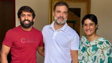 Vinesh Phogat, Bajrang Punia Meet Rahul Gandhi: विनेश फोगट, बजरंग पुनिया यांनी घेतली राहुल गांधी यांची भेट; हरियाणा विधानसभेची निवडणूक लढवण्याची शक्यता