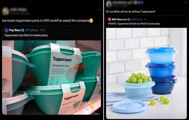 Tupperware ने जाहीर केली दिवाळखोरी; नेटिझन्सने सोशल मीडीयात  शेअर केल्या प्रतिक्रिया