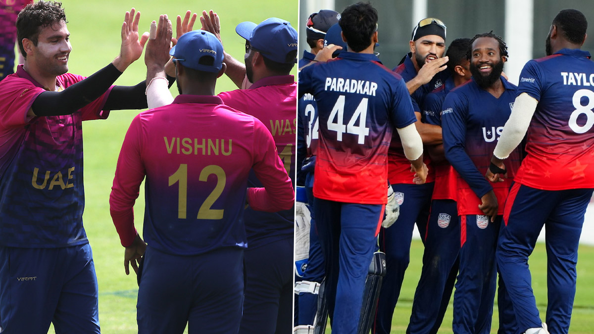 UAE vs USA ODI ICC CWC League 2 2024 Scorecard: अमेरिकेचा संयुक्त अरब अमीरातीवर एकदिवसीय सामन्यात 10 विकेटने शानदार विजय