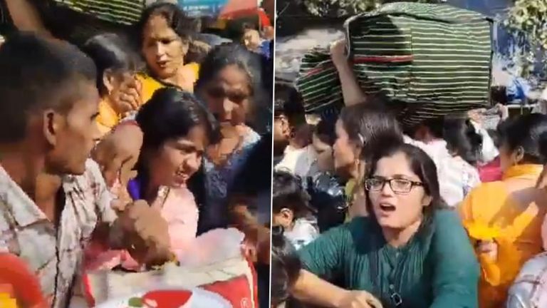 Stampede-Like Situation In Sadar Bazar: दिवाळीच्या खरेदीसाठी मार्केटमध्ये मोठ्या प्रमाणात गर्दी; दिल्लीच्या सदर बाजारात चेंगराचेंगरीसारखी स्थिती, पहा भयावह व्हिडीओ (Watch)