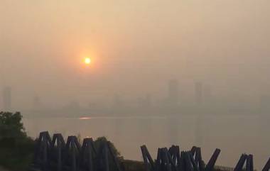 Mumbai Air Pollution Video: मुंबई मध्ये हवेची गुणवत्ता 'Poor' श्रेणीत; पहा आज सकाळची दृश्य (Watch Video)