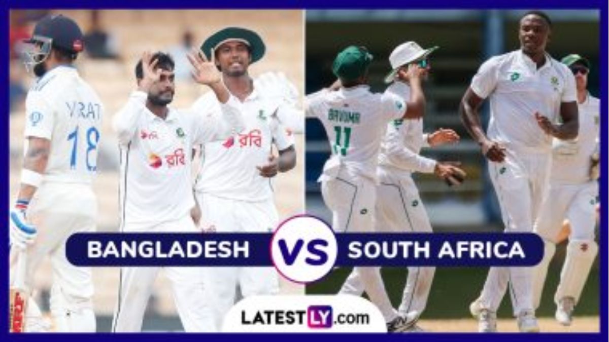 BAN vs SA 1st Test 2024 Day 2 Preview:  बांगलादेश विरुद्ध दक्षिण आफ्रिका पहिल्या कसोटी सामन्याचा दुसरा दिवसही गोलंदाज गाजवणार का? हवामान स्थिती, खेळपट्टीचा अहवाल, मिनी लढाई आणि स्ट्रीमिंगसह सर्व तपशील घ्या जाणून