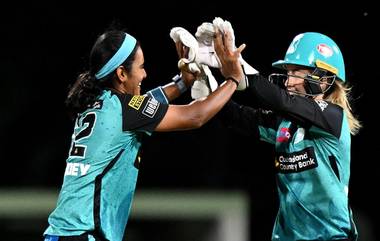 Brisbane Heat Women Beat Melbourne Renegades Women, 6th Match Scorecard: ब्रिस्बेन हीटने मेलबर्न रेनेगेड्सचा 28 धावांनी केला पराभव, ग्रेस पार्सन्स आणि शिखा पांडे यांची घातक गोलंदाजी