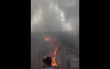 Mumbai Fire: चेंबूर स्टेशन मध्ये भडकली आग (Watch Video)