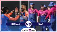 IND A Beat UAE, T20 Emerging Teams Asia Cup 2024 Scorecard: UAE चा 7 विकेट्सनी पराभव करून भारत A उपांत्य फेरीसाठी पात्र, अभिषेक शर्माची शानदार खेळी, पाहा सामन्याचे स्कोअरकार्ड