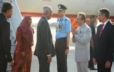 Maldives President Arrives Delhi: मालदीवचे राष्ट्रपती मुइज्जू दिल्लीत, राष्ट्रपती आणि पंतप्रधान मोदींची घेणार भेट