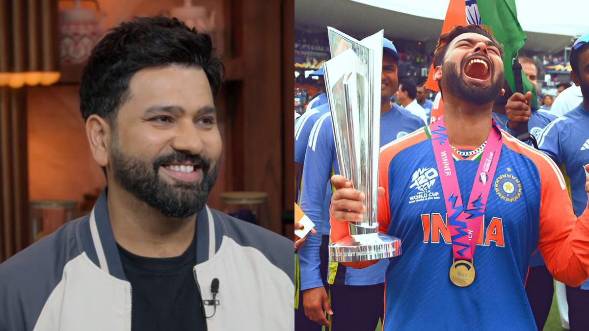 Rohit Sharma on Rishabh Pant: टी-20 विश्वचषकाची ट्राॅफी जिंकवण्यात ऋषभ पंतचा होता माइंड गेम, रोहित शर्माने केला मोठा खुलासा; पाहा व्हिडिओ