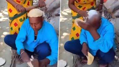 Viral Video: महिलेने चक्क पतीच्या डोक्यावर लाटल्या पोळ्या, हसून हसून डोळ्यात येईल पाणी, पाहा व्हिडीओ