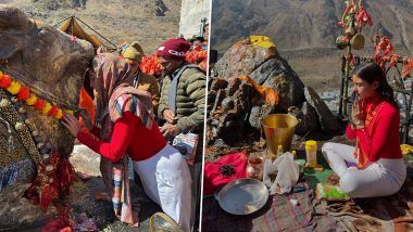 Sara Ali Khan Visits Kedarnath: अभिनेत्री सारा अली खानने घेतले केदारनाथचे दर्शन, सुंदर फोटो व्हायरल