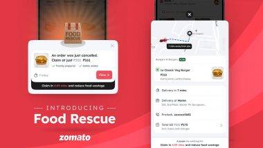 Zomato Launches ‘Food Rescue’ Feature: झोमॅटोने अन्नाची नासाडी थांबवण्यासाठी ‘फूड रेस्क्यू’ नावाचे नवे फीचर केले लाँच, जाणून घ्या, अधिक माहिती