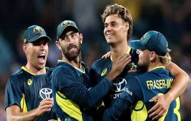 Australia Beat Pakistan, 2nd T20I Full Highlights: स्पेन्सर जॉन्सनच्या घातक गोलंदाजीपुढे पाकिस्तानी फलंदाज नतमस्तक, ऑस्ट्रेलियाने 13 धावांनी जिंकला सामना; येथे पाहा AUS vs PAK सामन्याचे संपूर्ण हायलाइट्स