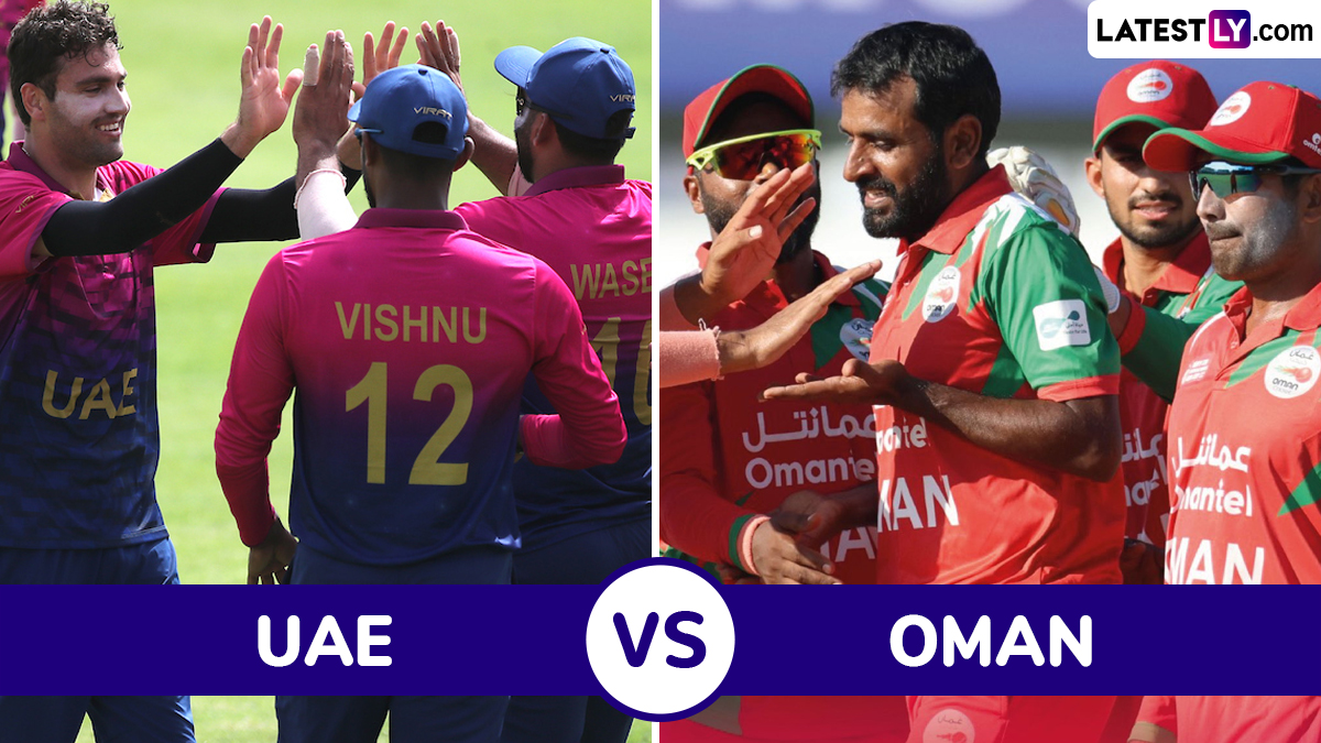 UAE vs OMAN ODI Scorecard, ICC CWC League 2 2023-27: रोमहर्षक सामन्यात ओमानने UAE चा 4 गडी राखून पराभव, शकील अहमदने घेतल्या 5 विकेट