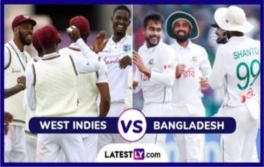 WI vs BAN 2nd Test 2024 Day 2 Live Streaming:  पावसामुळे प्रभावित झालेल्या दुसऱ्या कसोटीत बांगलादेशचे मोठ्या धावसंख्येकडे लक्ष, येथे जाणून घ्या केव्हा, कुठे आणि कसे थेट प्रक्षेपण पाहू शकता