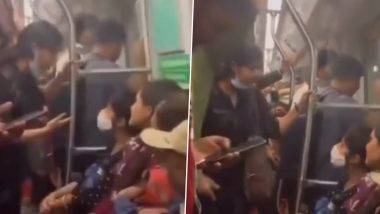 Delhi Metro Viral Video: "माझा प्रियकर सब-इन्स्पेक्टर आहे!", दिल्ली मेट्रोमध्ये वादाचा नवीन व्हिडिओ व्हायरल, लोकांनी व्यक्त केली चिंता