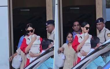 Deepika Spotted with Daughter Dua: मुंबई विमानतळावर मुलगी दुआसोबत दिसली दीपिका पदुकोण, व्हिडिओ सोशल मीडियावर व्हायरल