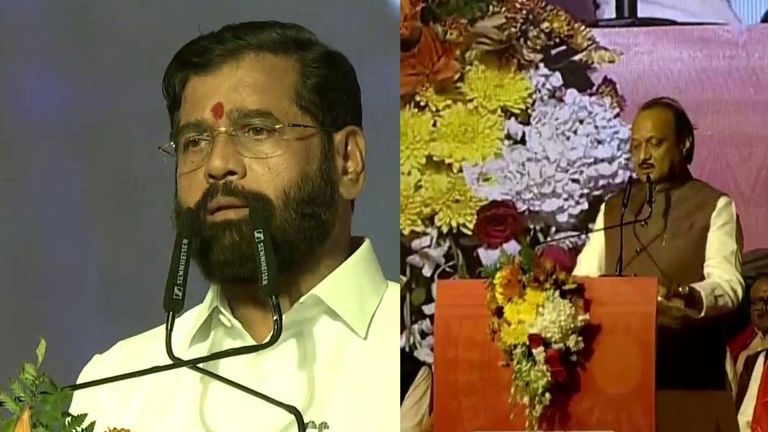 Maharashtra Dy CM Swearing-in Ceremony:  एकनाथ शिंदे, अजित पवार महाराष्ट्राचे उप मुख्यमंत्री म्हणून शपथबद्ध (Watch Video)