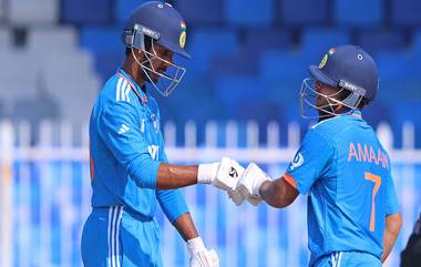 IND Beat SL U19 Asia Cup Semi  Final: भारताचा श्रीलंकेवर 7 विकेटने विजय, अंतिम फेरीत टीम इंडियाचा शानदार प्रवेश