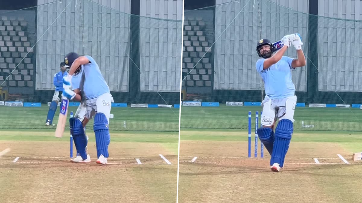 Rohit Sharma Net Practice: चॅम्पियन्स ट्रॉफीपूर्वी रोहित शर्माने नेटमध्ये कसून केला सराव; Video Viral