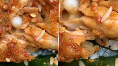 Woman Finds Worms In Chicken: चिकन खाणाऱ्या महिलेच्या जेवणात आढळल्या अळ्या, व्हिडिओ पाहिल्यानंतर सोडणार मांसाहार, पाहा व्हिडीओ