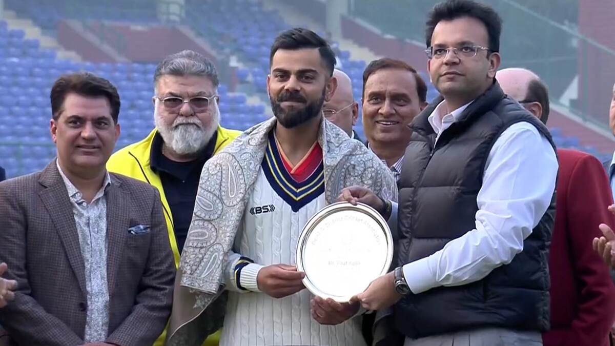 DDCA Honors Virat Kohli: घरच्या मैदानावर विराट कोहलीचा डीडीसीएकडून सन्मान