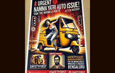 Bengaluru Woman Jumps From Moving Auto: मद्यधुंद ड्रायव्हरने चुकीचा मार्ग घेतल्याने बेंगळुरूतील महिलेने मारली चालत्या ऑटोतून उडी, काय आहे नेमकी प्रकरण? वाचा