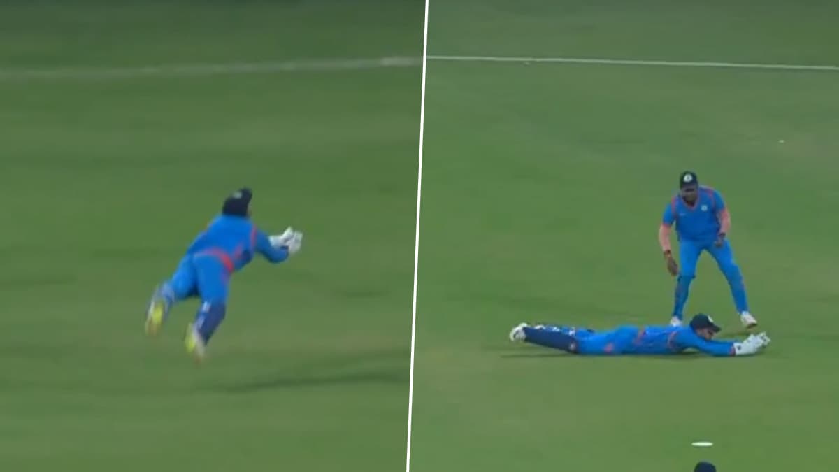 Jitesh Sharma Flying Catch: विजय हजारे ट्रॉफीमध्ये जितेश शर्मा बनला 'फ्लाइंग मॅन', हवेत उडी मारून घेतला झेल ; Video Viral