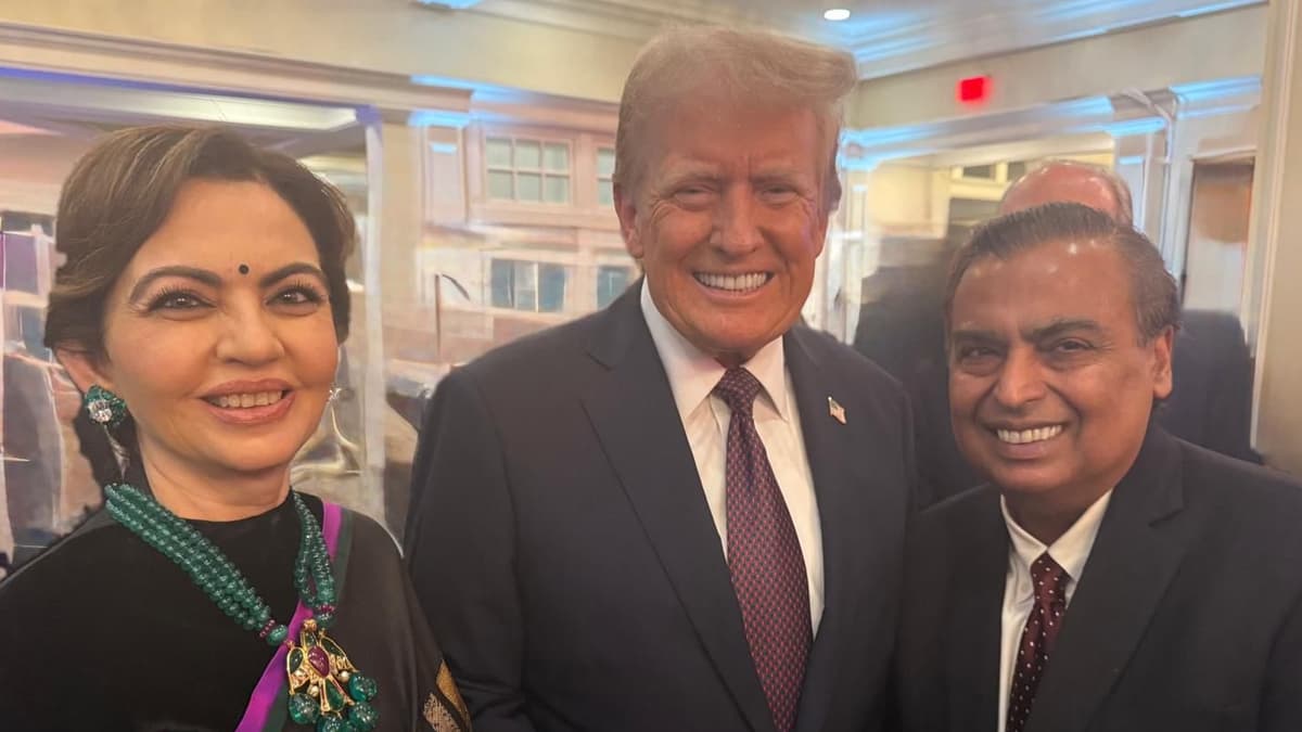 Donald Trump Meets Mukesh Ambani: डोनाल्ड ट्रम्प यांनी यांनी शपथविधी समारंभापूर्वी घेतली मुकेश अंबानी आणि नीता अंबानी यांची भेट