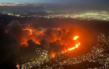 Los Angeles Fire: लॉस एंजेलिसच्या जंगलात नवीन आग; आतापर्यंत 5 जणांचा मृत्यू, 1100 इमारती नष्ट, राज्यात आणीबाणी घोषित