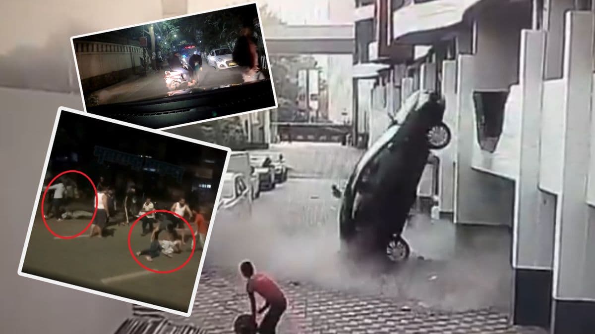 Shocking Videos from Pune: कार कोसळणे, बेदम मारहाण, वाहन चालकास शिविगाळ, पुणे येथील तीन घटना; हादरवून टाकणारे CCTV फुटेज