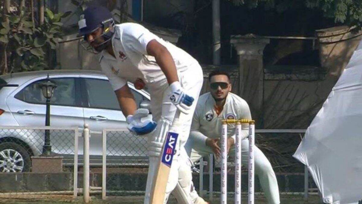 Rohit Sharma in Ranji Trophy: रणजी ट्रॉफीमध्ये रोहित शर्माची बॅट चालली नाही, जम्मू आणि काश्मीरविरुद्ध 3 धावा करुन बाद - व्हिडिओ