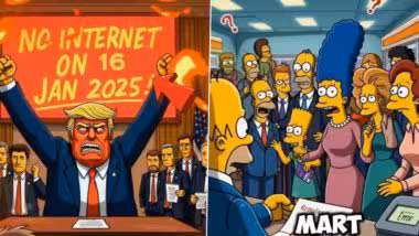 No Internet on 16 Jan 2025: 16 जानेवारी 2025 रोजी संपूर्ण जगात इंटरनेट बंद होणार का? 'द सिम्पसन'चा अंदाज, एडिट केलेला व्हिडिओ सोशल मीडियावर व्हायरल