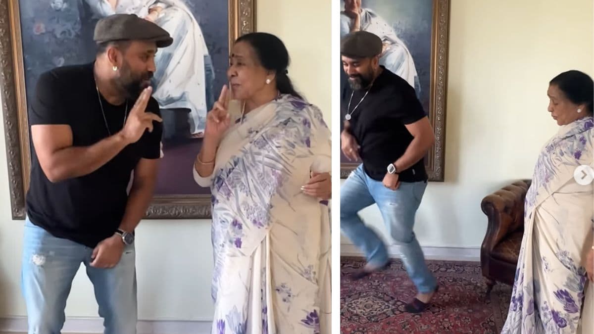 Asha Bhosle यांनी Choreographer Bosco Martis कडून घेतले  Tauba Tauba Hook Step चे धडे; पहा 91 व्या वर्षीय गायिकेचा थक्क  करणारा उत्साह (Watch Video)