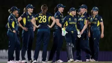 AUS W vs ENG W 1st T20I 2025 Scorecard: ऑस्ट्रेलिया महिला संघाने इंग्लंडला 57 धावांनी हरवून 1-0 ने घेतली आघाडी, बेथ मुनीची तुफानी खेळी