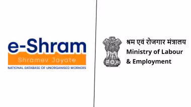 E-Shram Portal: असंघटित कामगारांसाठी खुशखबर! वन-स्टॉप-सोल्यूशन ई-श्रम पोर्टलवर आता केंद्राच्या 12 योजना उपलब्ध, 30.58 कोटीहून अधिक लोकांनी केली नोंदणी