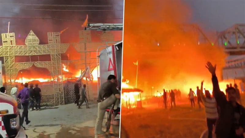 Fire Breaks Out At Mahakumbh: महाकुंभात पुन्हा लागली आग! सेक्टर 18 आणि 19 मध्ये अनेक तंबू जळून खाक