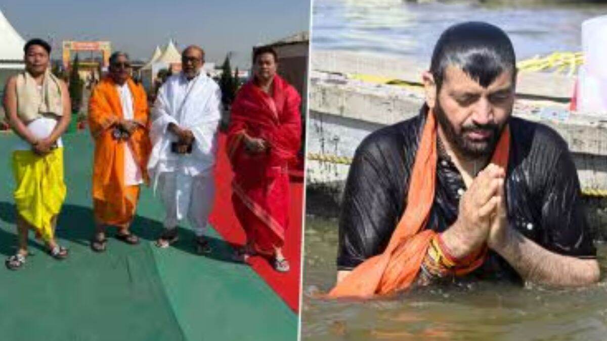 Maha Kumbh 2025: मणिपूरचे मुख्यमंत्री एन. बिरेन सिंग, हरियाणाचे मुख्यमंत्री नायब सैनी यांनी त्रिवेणी संगमात केले पवित्र स्नान (See Pics)